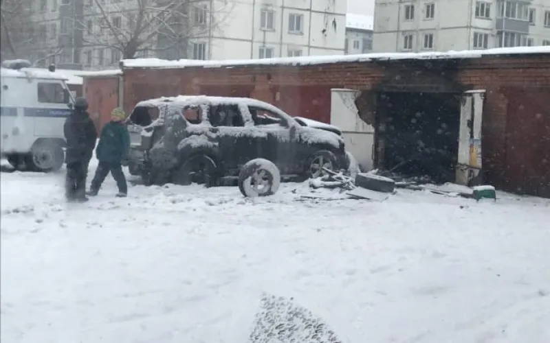Соцсети: в Бийске взорвался автомобиль