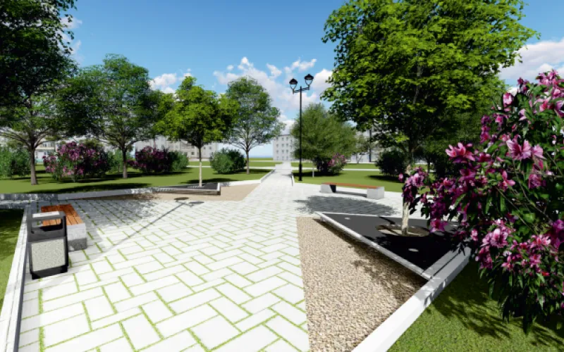 Проект благоустройства: как может выглядеть сквер Химиков в Барнауле? 