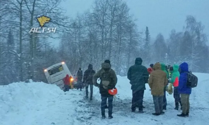 Автобус с туристами разбился под Шерегешем