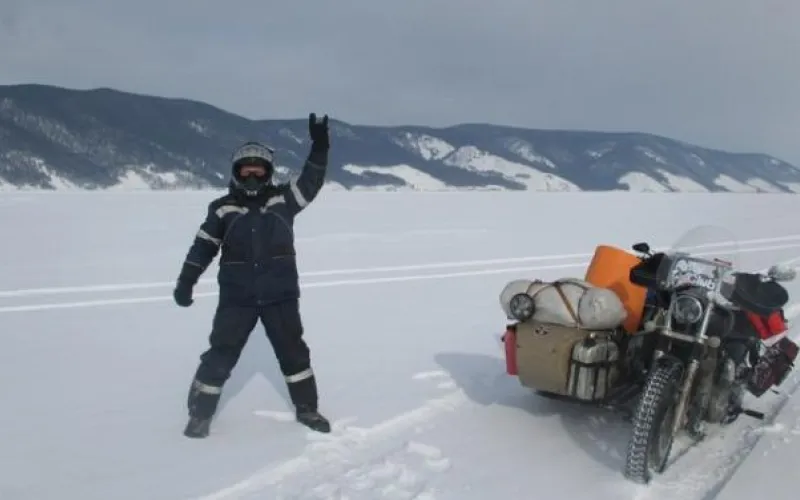 Барнаулец доехал до Байкала на мотоцикле 