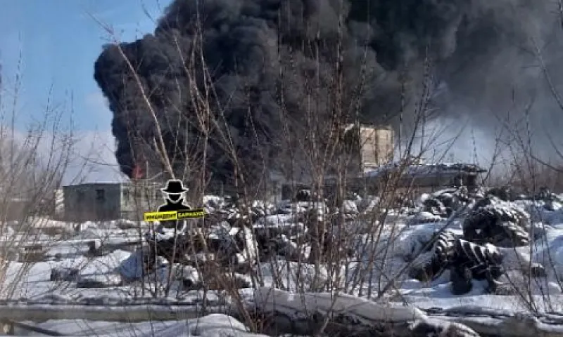 Пожар на сажевом заводе полностью ликвидировали в Барнауле