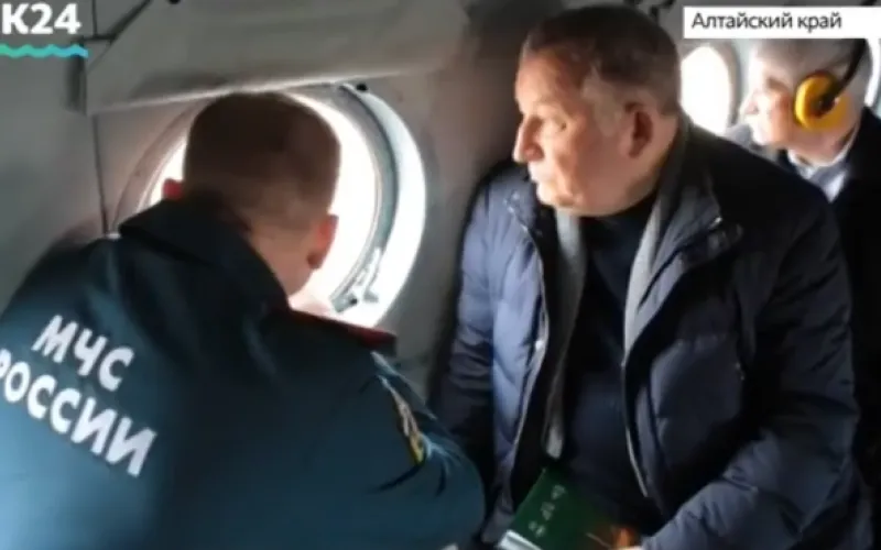 Губернатор Алтайского края осмотрел подтопленные территории 