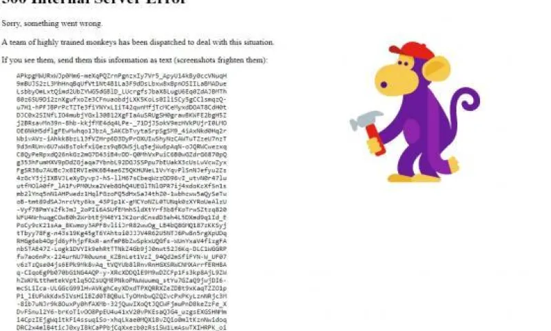 Произошёл сбой в работе YouTube
