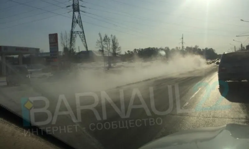 Очередная коммунальная авария произошла в Барнауле