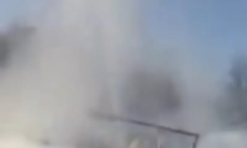 Коммунальный фонтан с кипятком забил в Рубцовске