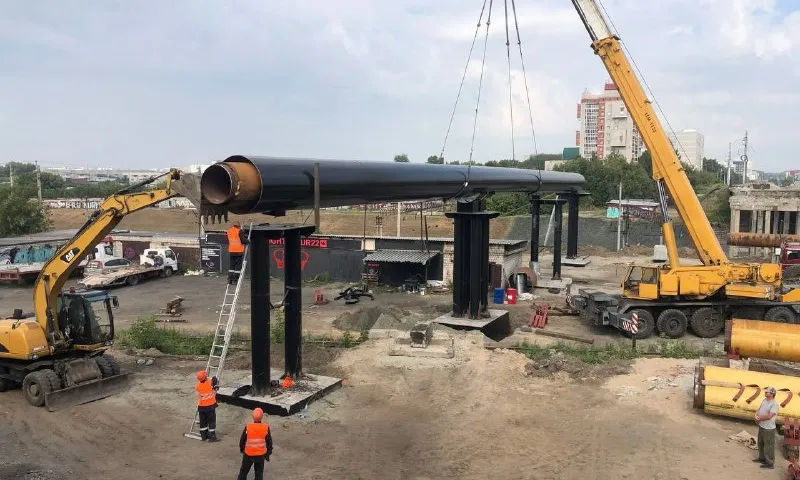 На путепроводе на проспекте Ленина в Барнауле установили тепловую трубу