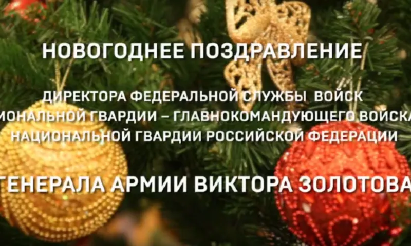 Директор Росгвардии поздравил россиян с Новым Годом 