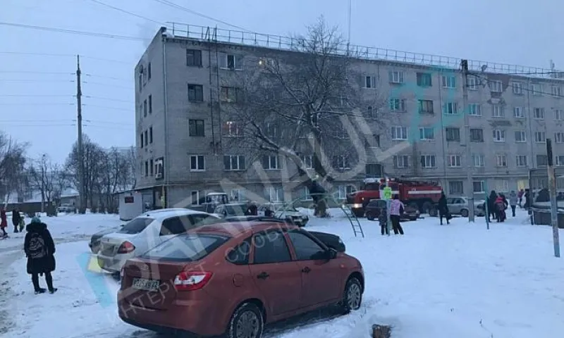 Пожар в общежитии произошел в поселке Южный в Барнауле