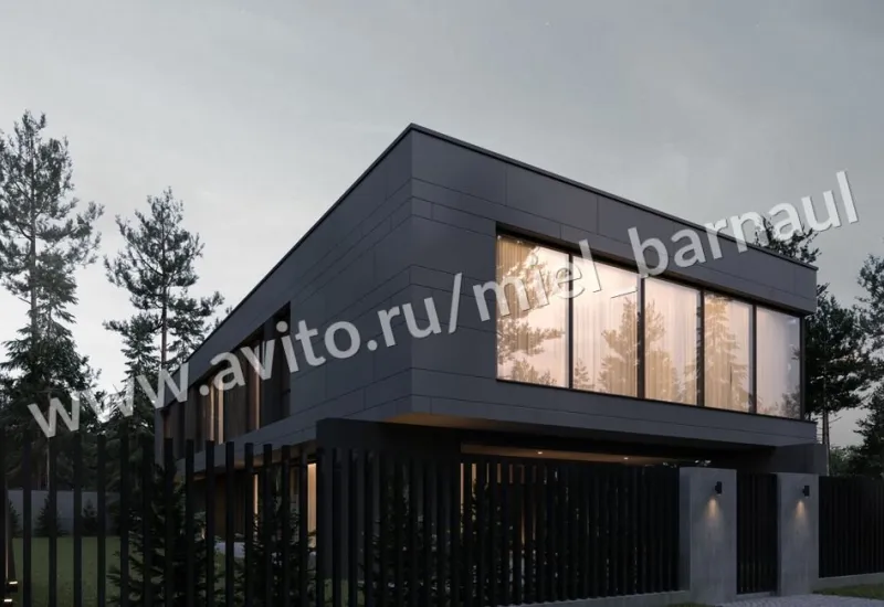 Фото: коттедж с висячей галереей продают в Барнауле