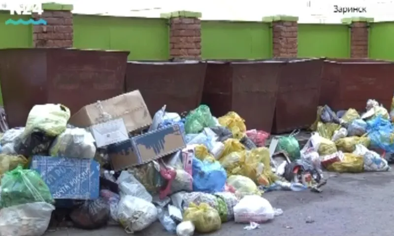 Проблемы с вывозом мусора появились в Заринске