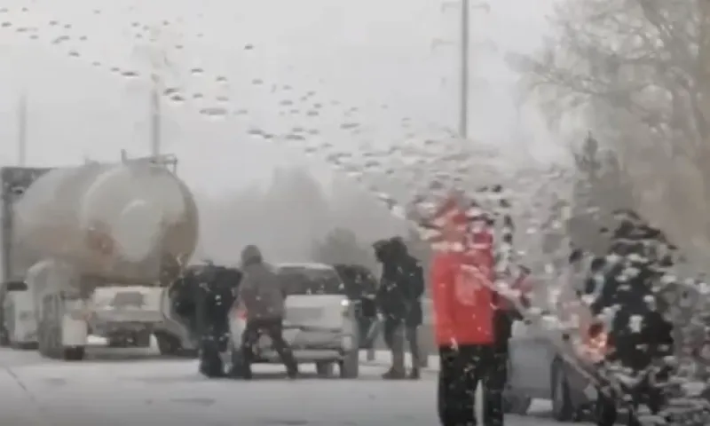 Массовая авария случилась на выезде из Барнаула
