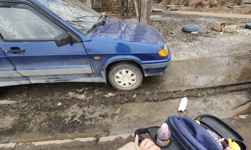 Мастер парковки. Мужчина оставил автомобиль на тротуаре в Барнауле