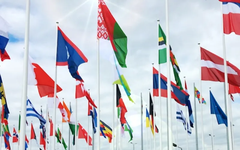 Почему на государственных флагах редко встречается фиолетовый цвет