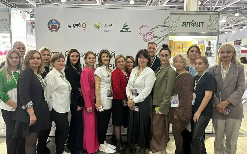 Алтайские производители косметики представляют продукцию на выставке InterCHARM в Москве